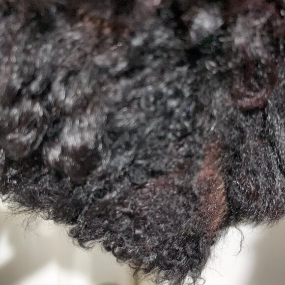 VINTAGE OPEN FRONT PERSIAN LAMB CURLY FUR COATS SIZE S - Picture 9 of 9